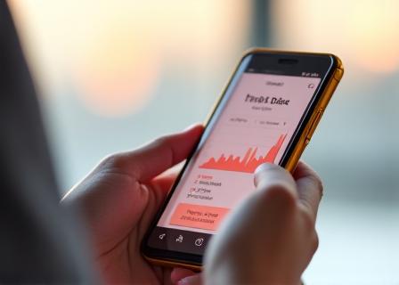 شخص يستخدم هاتف ذكي ويرقب استهلاك البيانات